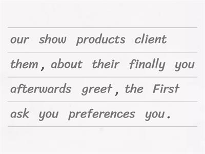 Sequence Words Unjumble