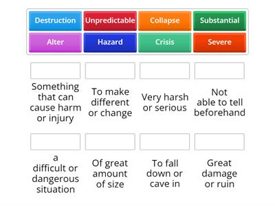 Wonders Vocabulary Unit 1 