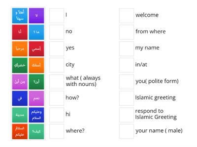  Vocabulary Ch.1 Alif Baa 