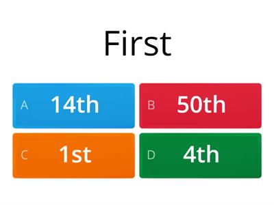 ORDINAL NUMBERS