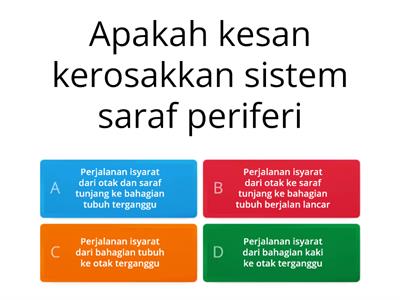 KUIZ KEGAGALAN FUNGSI SISTEM SARAF PERIFERI