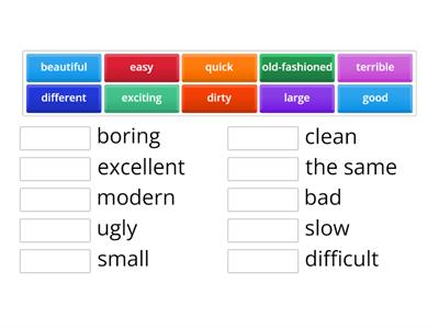 gold experience a1 unit 6 adjectives