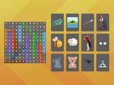 CAÇA-PALAVRAS VOGAL INICIAL