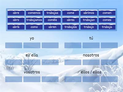 EspJoven N1U3 Verbos regulares presente