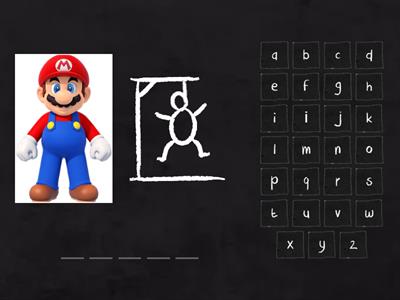 MARIO character hangman