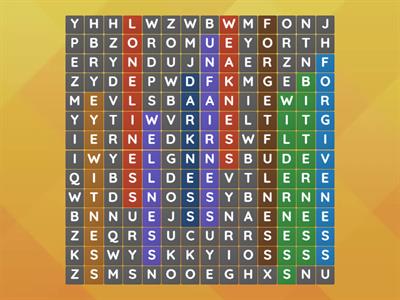 "ness" Endings Wordsearch