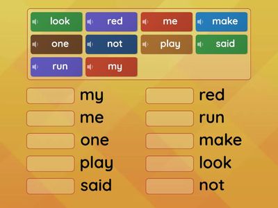 Sight Words - Part 3 (Pre-Kindergarten)