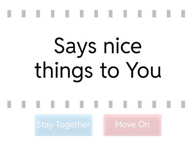 Should I Stay/Or Should I Go?