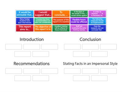 Phrases- Writing a Report CAE shorter version 