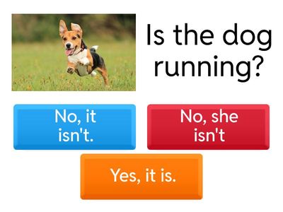 Present continuous - questions and short answers