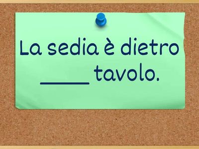 posizioni nella spazio (preposizione o no?)