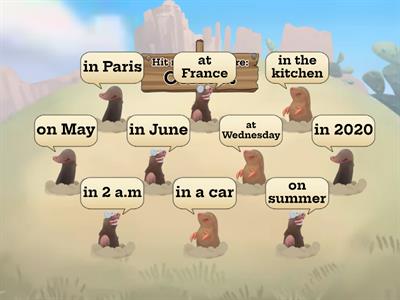 Prepositions: IN - ON - AT (Time & Place) A2