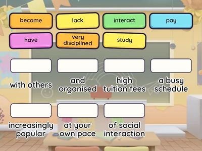 Match up School vocabulary