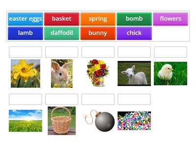 KB1/KB2 - Easter Vocab Match Up