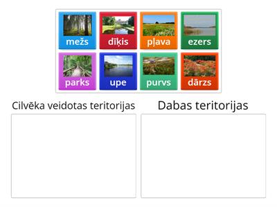 Dabas un cilvēka veidotas teritorijas1