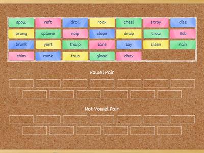 Vowel Pair not Vowel Pair Nonsense