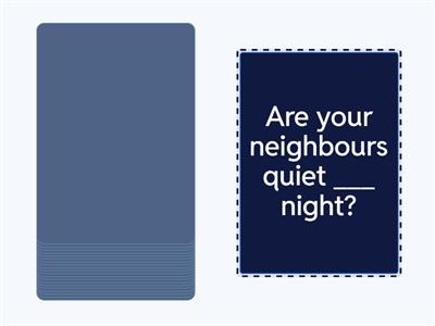 at, on, in prepositions of time