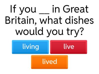 Conditionals 2: Correct Verb Forms