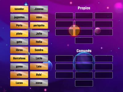 Nombres propios y comunes 2