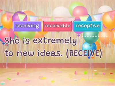 Word Formation Exercise