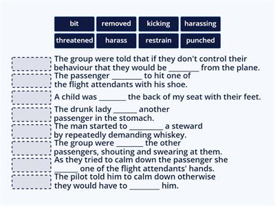 Conflict and restrain vocabulary 2