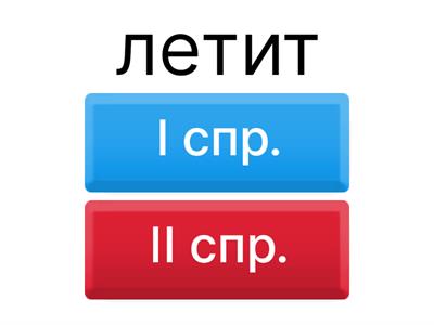 Спряжение глаголов, 4 класс