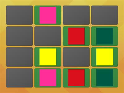 Memory game colours