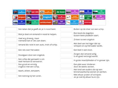 Groep 6 & 7 Zeebenen les 5 woordenschat