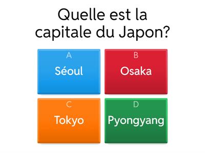 Le quiz géographie Japon