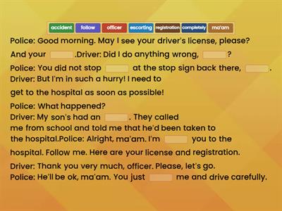 Traffic Stop Dialogue 2