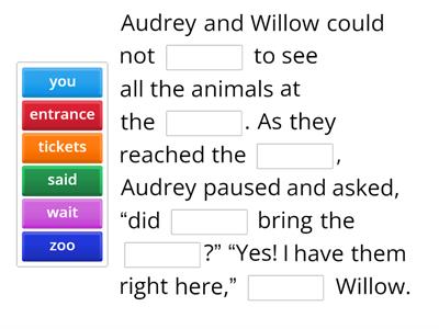 UFLI Lesson 93: au, aw, augh /aw/ Trip to the Zoo   