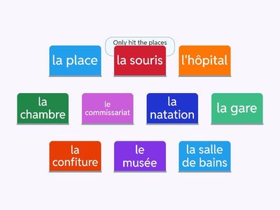 Whack a mole - places around town