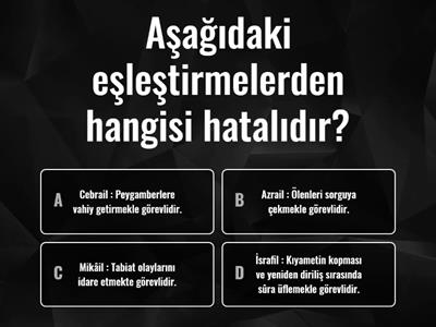 Melek ve Ahiret İnancı