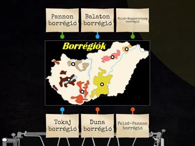 BORRÉGIÓK A TÉRKÉPEN