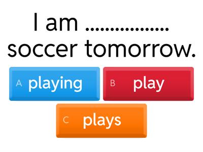 PRESENT CONTINUOUS FOR FUTURE 