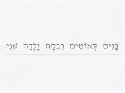 יעקב ועשו- משפטים מבולבלים