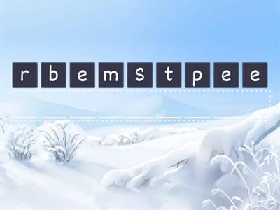 Die 12 Monate : Anagramm