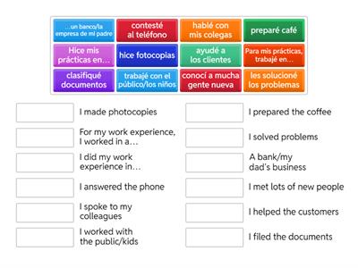 S4 Spanish: Mis prácticas