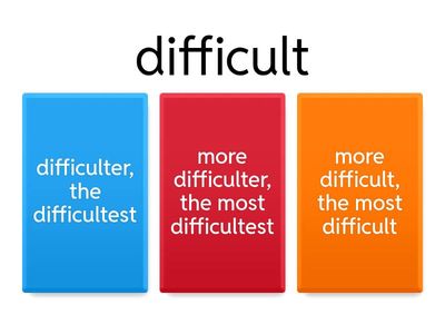 Comparatives and Superlatives Forms
