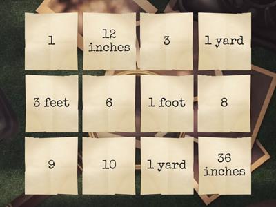 Measurement Match - Customary Length 