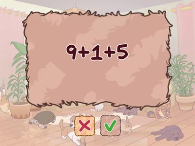 сложение с переходом 10