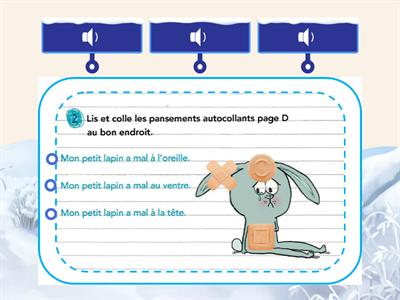 Les loustics 1 - Lecture de phrases : mon petit lapin a mal à ...