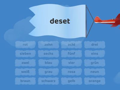 Německý jazyk - číslovky, barvy