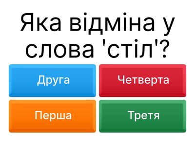 Відміни іменників