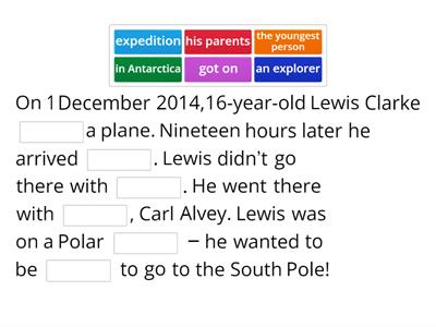 Antarctic Adventure. Reading
