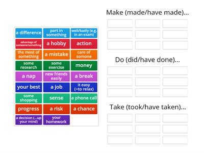 Empower B1+ Unit10B - Expressions: Do, Make, Take