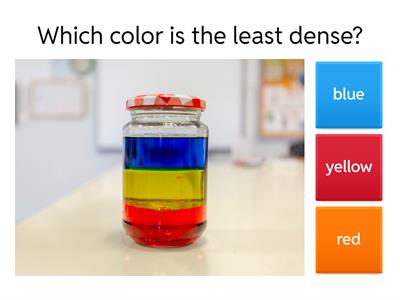 Relative Density Quiz