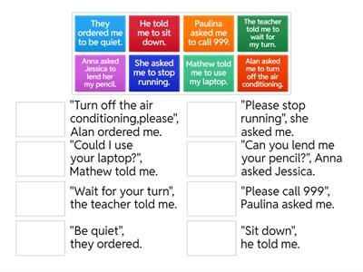 Reported Commands and Requests - warm up