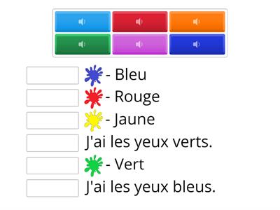 Les couleurs à l'oral - CP