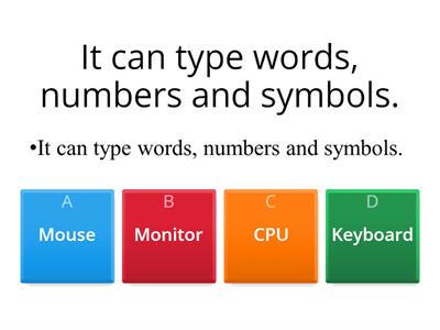 Grade2 - Input and Output devices